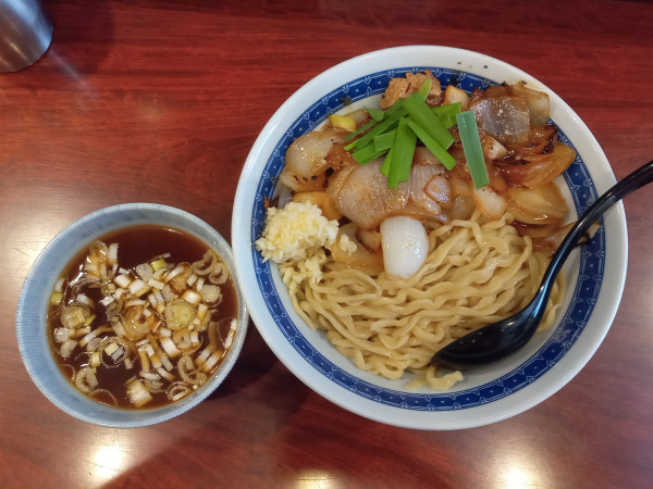 「【限定】スタミナ合えつけ麺」@中華そば たた味の写真