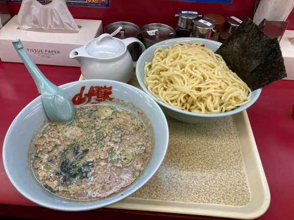 「醤油つけ麺大盛り+大盛り」@ラーメン山岡家 太田店の写真