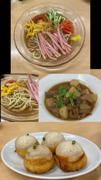 「冷やし中華 1300円・他」@手打拉麺 焼小龍包 京の華の写真