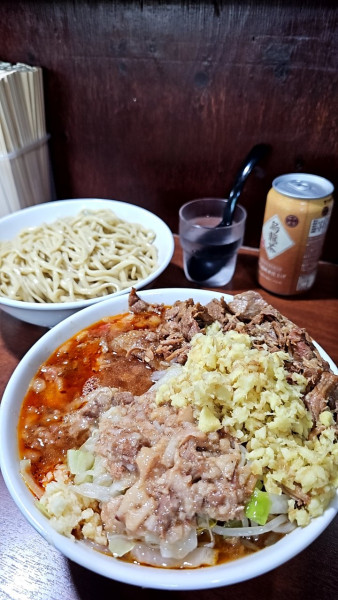 「つけ麺400gしょうがほぐし豚」@D麺の写真