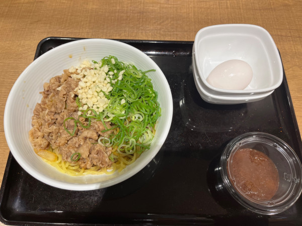 「牛玉スタミナまぜそば」@吉野家 仙台駅東口店の写真