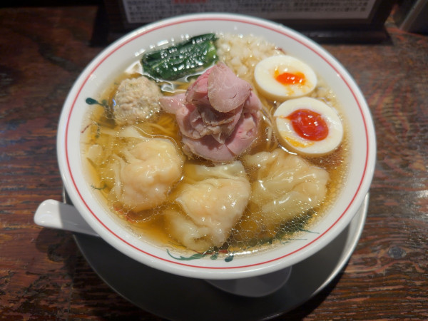 「味玉海老ワンタン麺(煮干し)」@らぁめん小池の写真