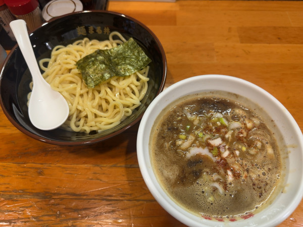 「今の限定 魚介とんこつつけ麺」@自家製中華そば 麺 まる井の写真