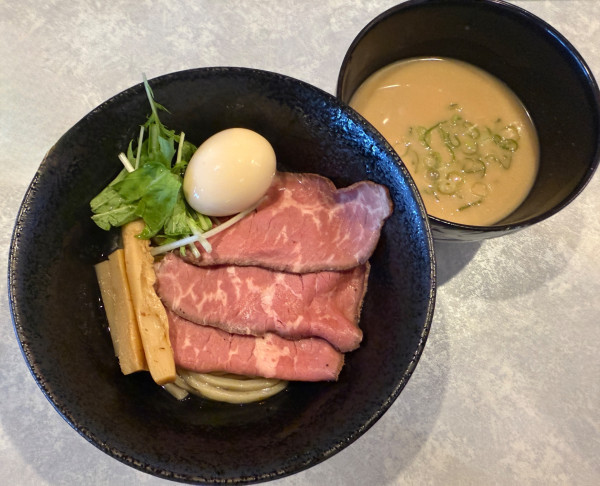 「冷製つけ麺 蟹酔1080円＋全のせ250円＋炒飯セット350」@濃厚白湯らーめん3の写真