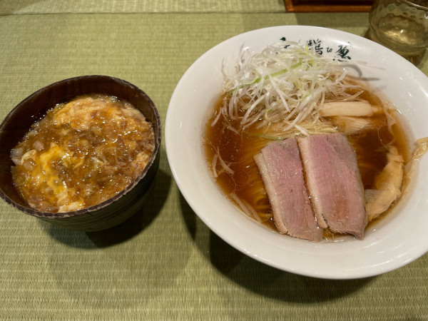 「鴨らーめん」@らーめん 鴨to葱 イイトルミネ新宿店の写真