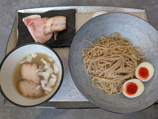 「つけ蕎麦（塩）上」@宍道湖しじみ中華蕎麦 琥珀 池袋店の写真