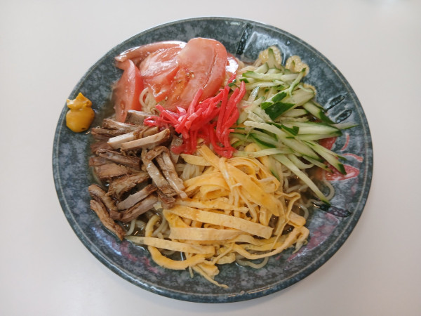 「冷やし中華 850円」@王ちゃんラーメンの写真