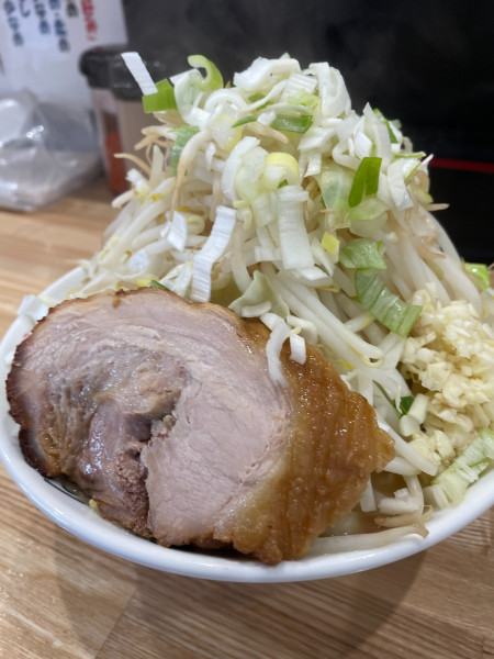 「ミニラーメン・ヤサイニンニクネギ:1300円」@ちばから 郡山店の写真