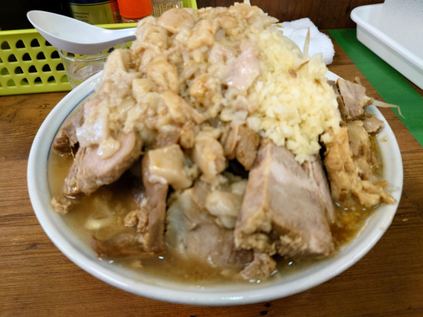 「大豚  ネギ     全部」@ラーメン二郎 品川店の写真