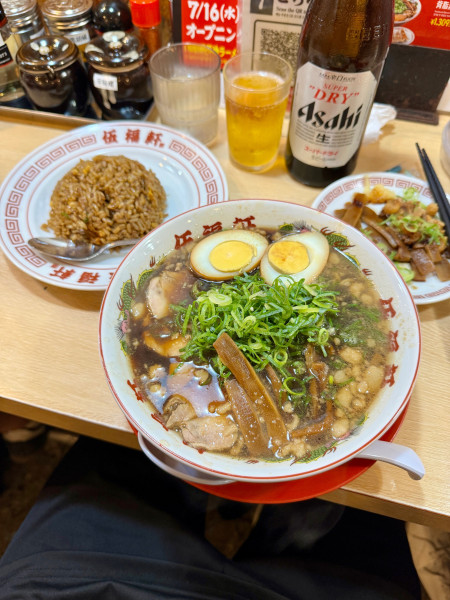 「黒ヤキメシ定食瓶ビール」@伍福軒 川崎店の写真
