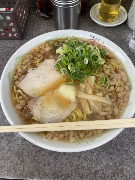 「中華そば大盛脂マシマシニンニクトッピング」@つたふじ 福山支店の写真