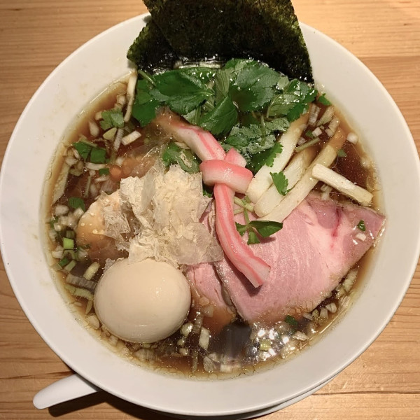 「鶏SOBA」@Ginza Noodles むぎとオリーブの写真