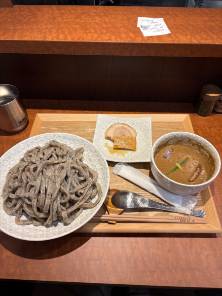 「御影つけめん中　麺増し」@手打式特級多加水 御影麺 鏑矢の写真