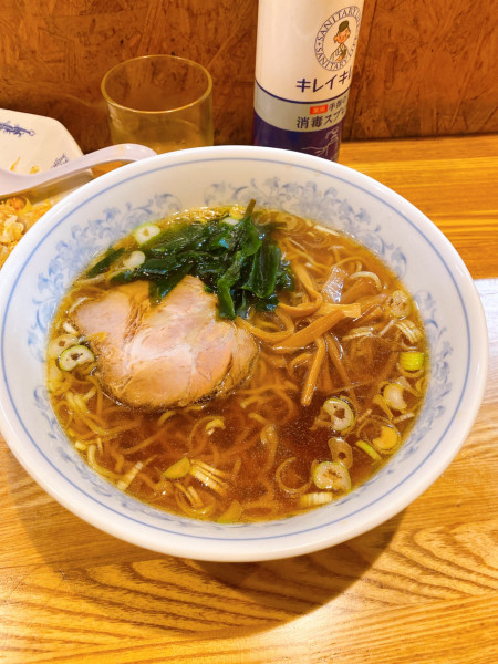 「ラーメン　半炒飯 1000円」@平和軒の写真