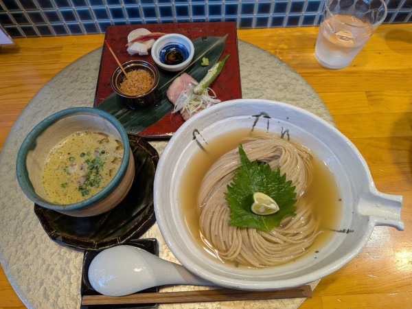 「浅利と帆立のつけ蕎麦」@中華蕎麦 鳴神食堂の写真