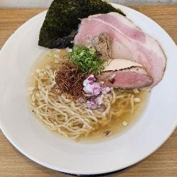【限定】地鶏と鴨のらぁめん（塩）　1450円