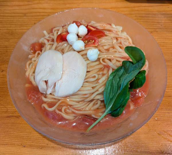 「冷製トマト麺(夏季限定)：1,100円」@鶏白湯専門店 いちばん星の写真