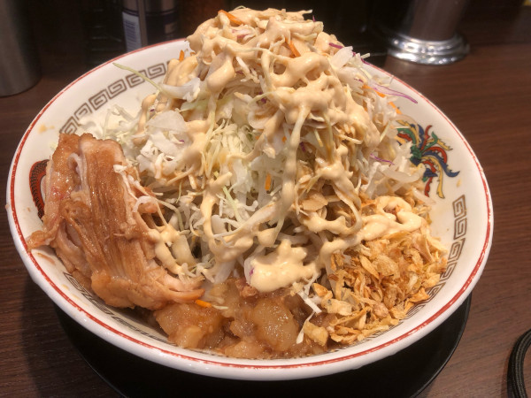 「冷やし中華小（250g、1,200円）」@豚山 下高井戸店の写真