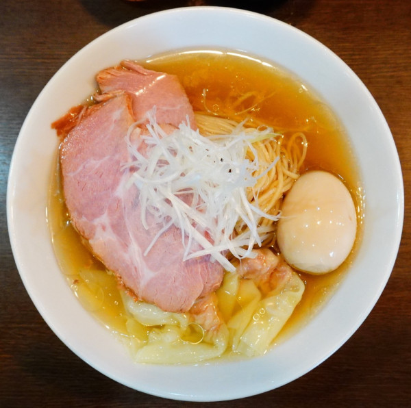 「【限定3】冷やし蜆そば＋味玉＋ビール」@中華そばイデタの写真