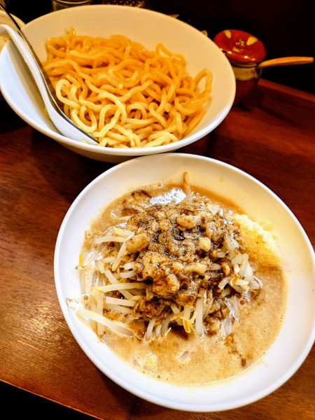 「醤油つけ麺」@拉麺 梅太郎の写真