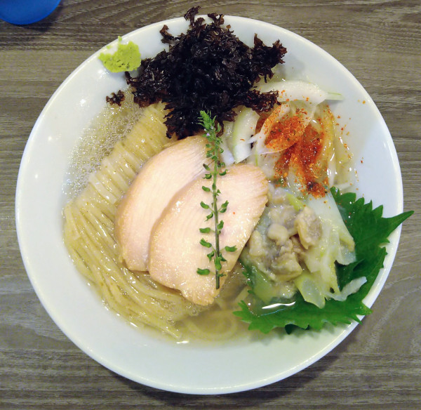 「浅利とがごめ昆布の冷やし【限定】＋青山椒和え玉」@麺や 麟子鳳雛の写真