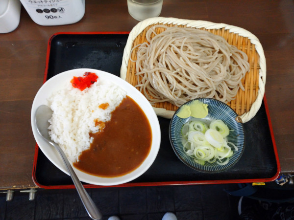「カレーライスセット（1,050円）＋大盛り（210円）」@そば切り うちばの写真