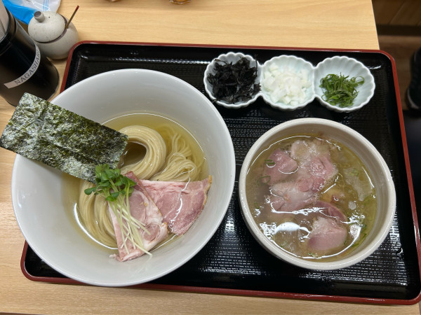 「涸沼しじみ×つくば鶏・昆布水つけ麺・ちょいチャーシュー」@NAGASHARIの写真