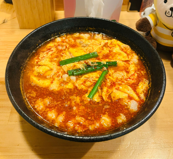 「モツ辛麺」@辛麺屋 たちばなの写真