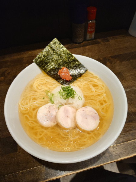 「サンマ煮干の冷やし塩らーめん」@十人十色の写真