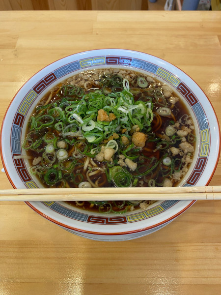 「素そば大盛」@中華そば つぼ万の写真