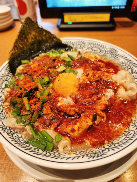 「辛肉そば　肉ダブル」@丸源ラーメン 八尾店の写真