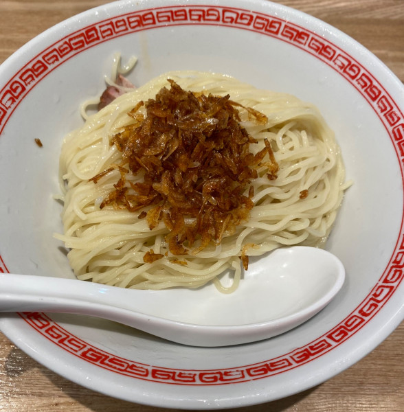 「【限定】冷やし海老まぜそば(塩)　1100円」@麺や みかんの写真