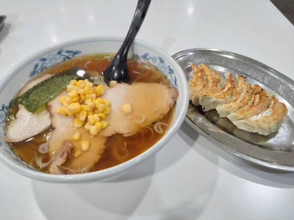 「手延べチャーシューメン＋餃子」@手延ラーメン 北山の写真
