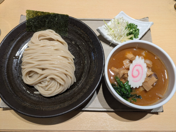 「辛つけそば」@つけ蕎麦 中華蕎麦 尚念 南松本店の写真