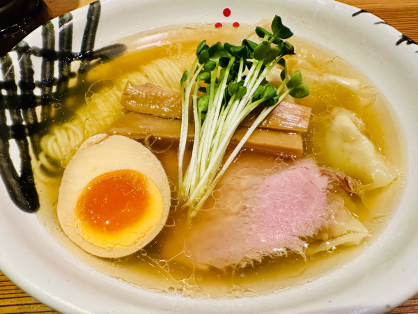 「肉わんたん塩中華そば【1200円】」@いしかわやの写真