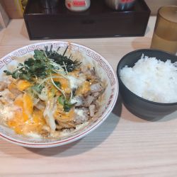 炙りチーズ油そば¥1000+無限ライス¥100-