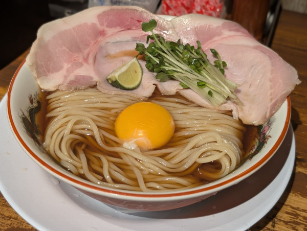 「冷やし黒醤油中華そば」@濃厚中華そば よし田の写真