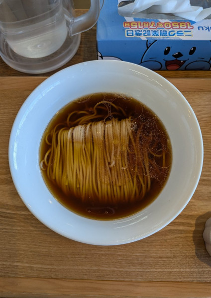 「醤油 かけそば（ネギ抜き）」@YOKOKURA STOREHOUSEの写真