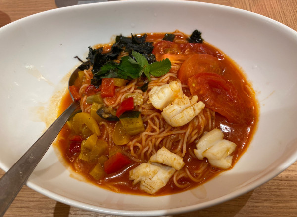 「【限定】夏野菜のラタトマ冷麺　1200円」@太陽のトマト麺 川崎アゼリア店の写真