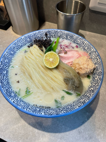 「冷やし豆乳煮干しラーメン」@BIRI BIRI CRUSH MENの写真