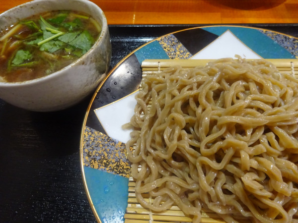 「葱肉つけ麺蕎麦 950円」@ゑ富の写真