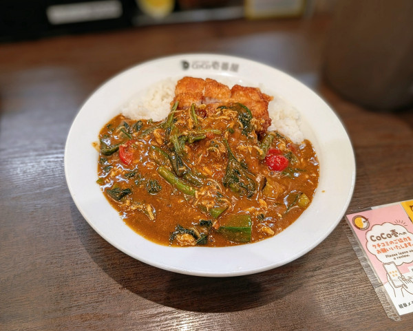 「チキンと夏野菜カレー」@CoCo壱番屋 岐阜メモリアルセンター前店の写真