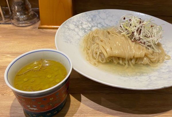 「あわびの肝の冷たいつけそば￥2000」@麺庵 利休の写真
