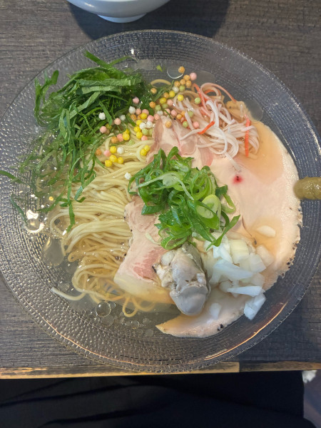 「冷やしラーメン」@自家製麺 牡蠣工房 Uguisuの写真