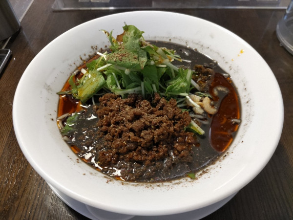「冷やし担担麺・黒・3辛3痺」@四川担担麺 阿吽 湯島店の写真