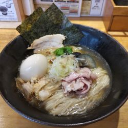 まぐろ節と焼きあごの冷しそば