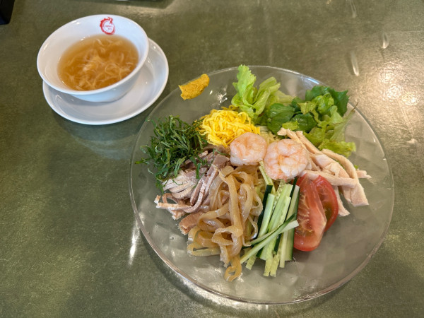 「冷やし中華（並盛・120g）1,650円」@チャイニーズファン 高崎タカシマヤ店の写真