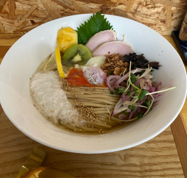 「冷やしニボコン(塩)¥1400」@JAPANESE RAMEN マンちゃん 住吉店の写真