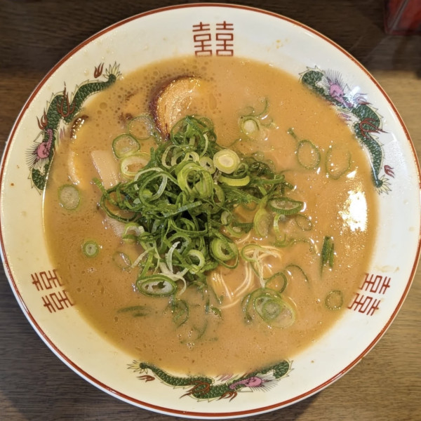 「こってり背脂中華そば」@中華そば 花京 大正店の写真