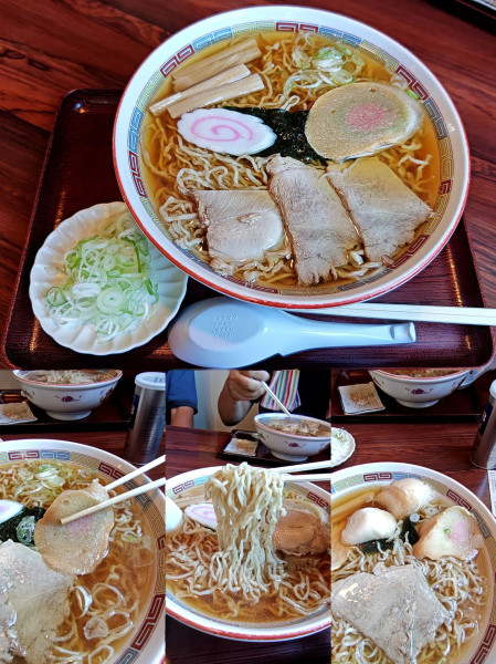 「『中華そば 中+ネギ+はじっこ麩(￥930+150+50)』」@名代三角そばやの写真